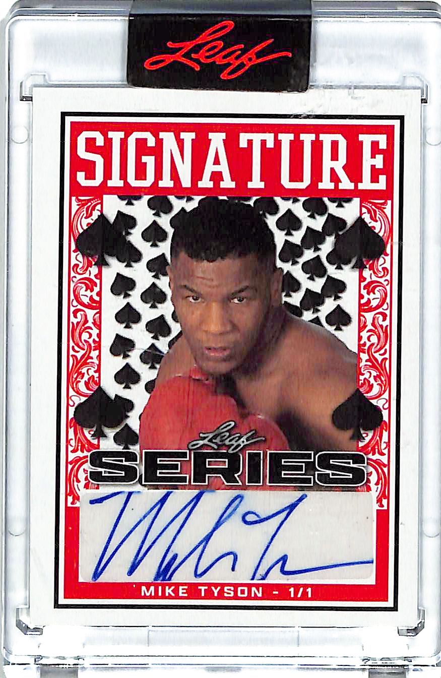 2022 Leaf Signature Series Mike Tyson Auto Autograph 1/1 Aces