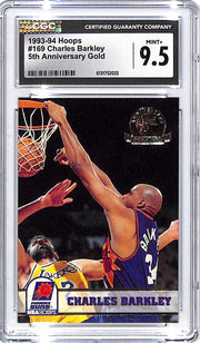 1993-94 Hoops Charles Barkley 5th Anniversary Gold CGC 9.5 Suns