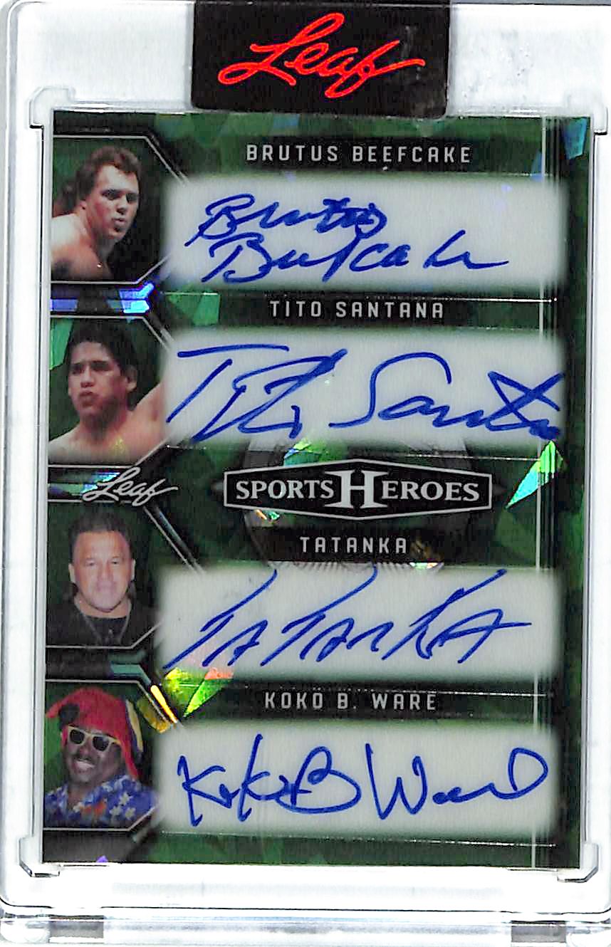 2025 Leaf Sports Heroes Brutus Beefcake Tito Santana Tatanka Koko B Ware Auto Autograph /7