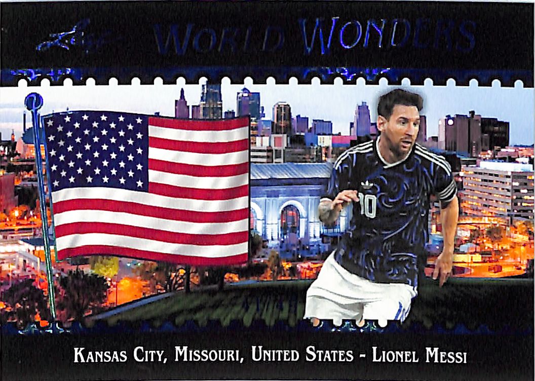 2026 Leaf World Wonders Lionel Messi Blue /49 Argentina