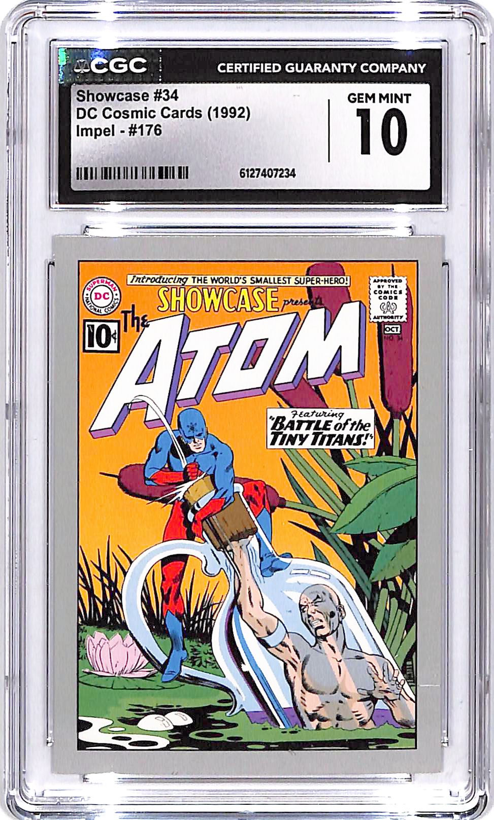 1992 Impel DC Cosmic Cards The Atom Showcase #176 CGC 10