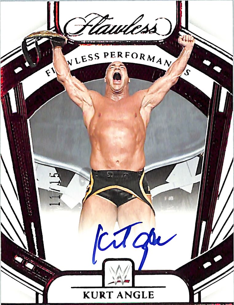 2024 Flawless WWE Kurt Angle Auto Autograph Performers /15