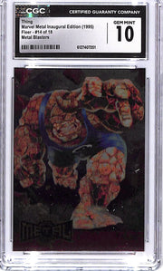 1995 Fleer Marvel Metal Thing Metal Blasters #14 CGC 10