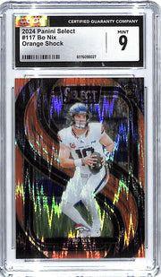 2024 Select Bo Nix Orange Shock Rookie RC /399 CGC 9 Broncos