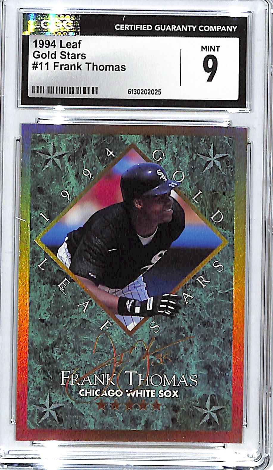 1994 Leaf Frank Thomas Gold Stars #11 CGC 9 /10000