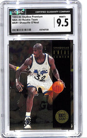 1993-94 Skybox Premium Shaquille O'Neal All Rookie Team CGC 9.5 Magic