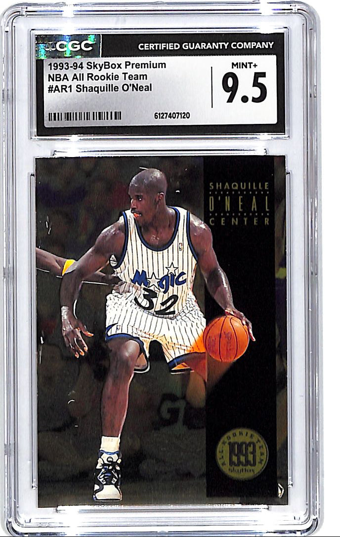 1993-94 Skybox Premium Shaquille O'Neal All Rookie Team CGC 9.5 Magic