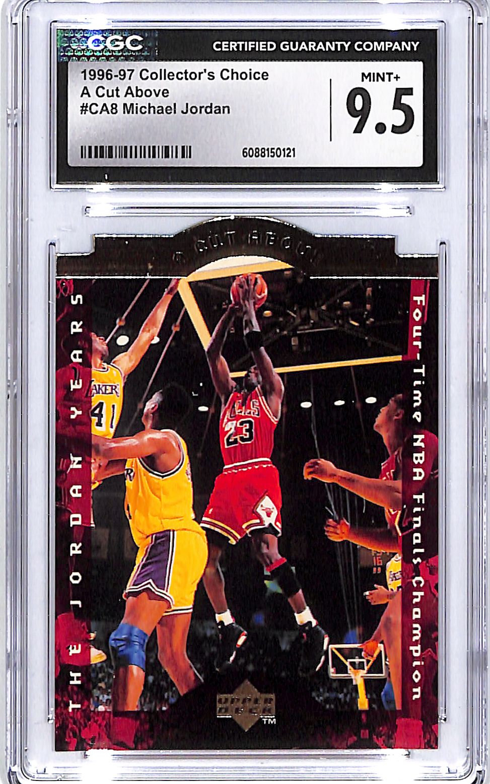 1996-97 Collector's Choice Michael Jordan A Cut Above CA8 CGC 9.5 Bulls