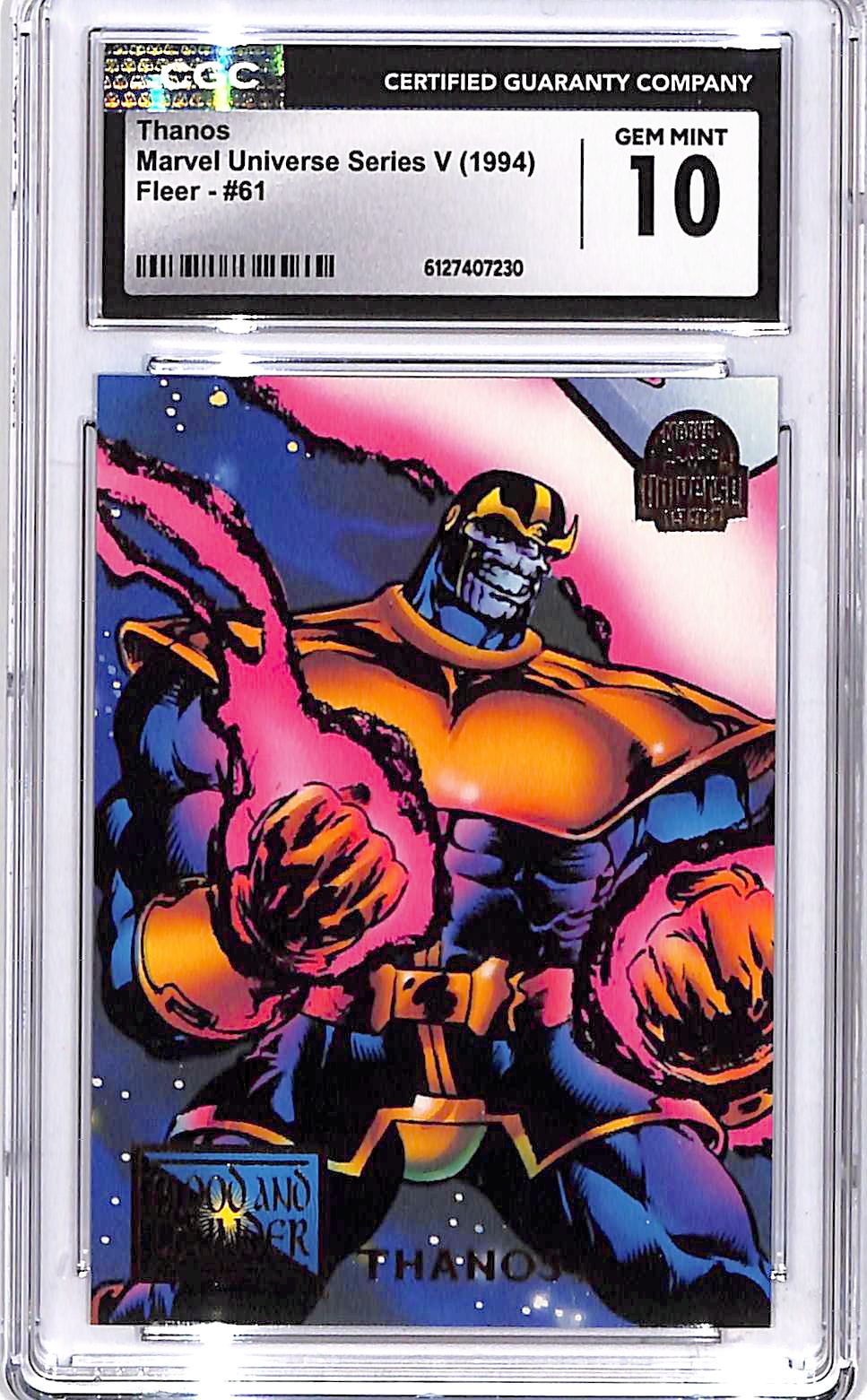 1994 Fleer Marvel Universe Series Thanos #61 CGC 10