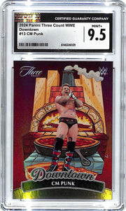 2024 Panini Three Count WWE CM Punk Downtown #13 CGC 9.5
