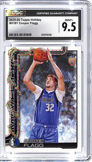2025-26 Topps Holiday Cooper Flagg Rookie RC CGC 9.5 Mavericks