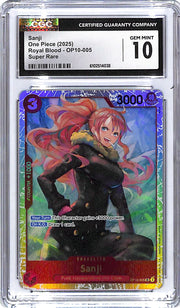 One Piece Royal Blood OP10 Sanji 005 Super Rare CGC 10