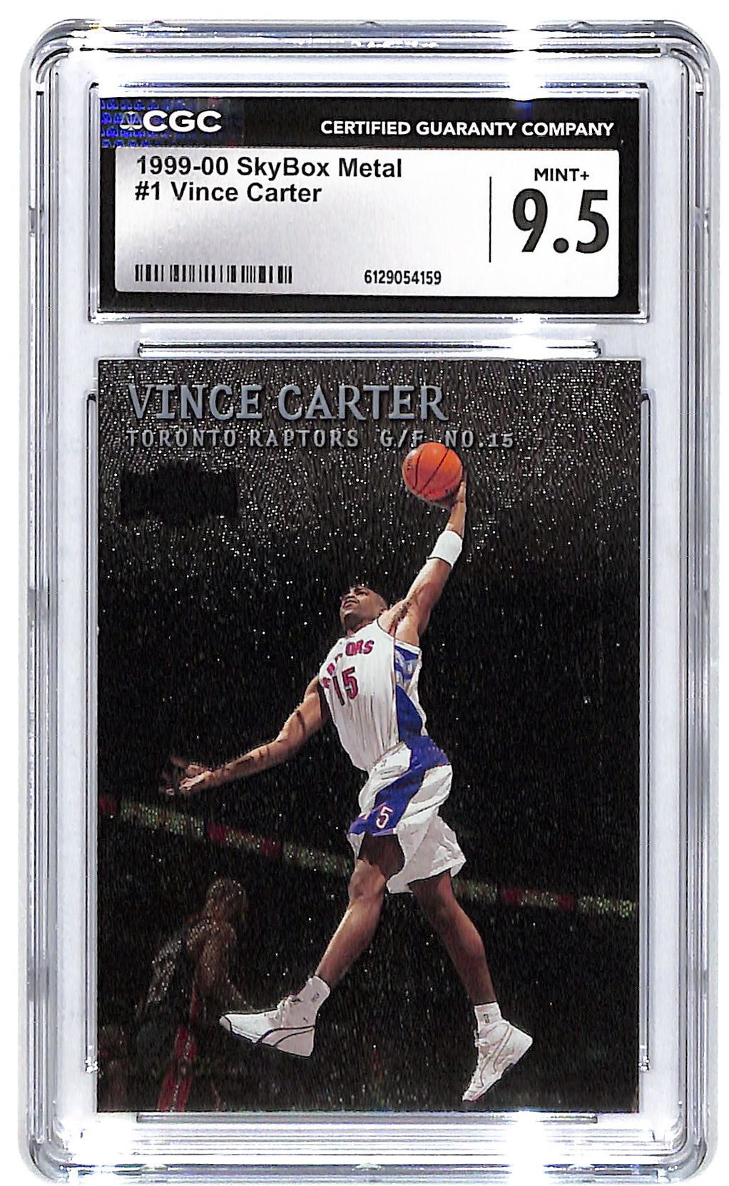 1999-00 Vince Carter Skybox Metal #1 CGC Mint Plus 9.5