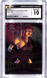 1995 Fleer Marvel Metal Elektra #30 CGC 10