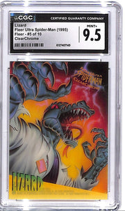 1995 Fleer Ultra Spider Man Lizard Clear Chrome #5 CGC 9.5