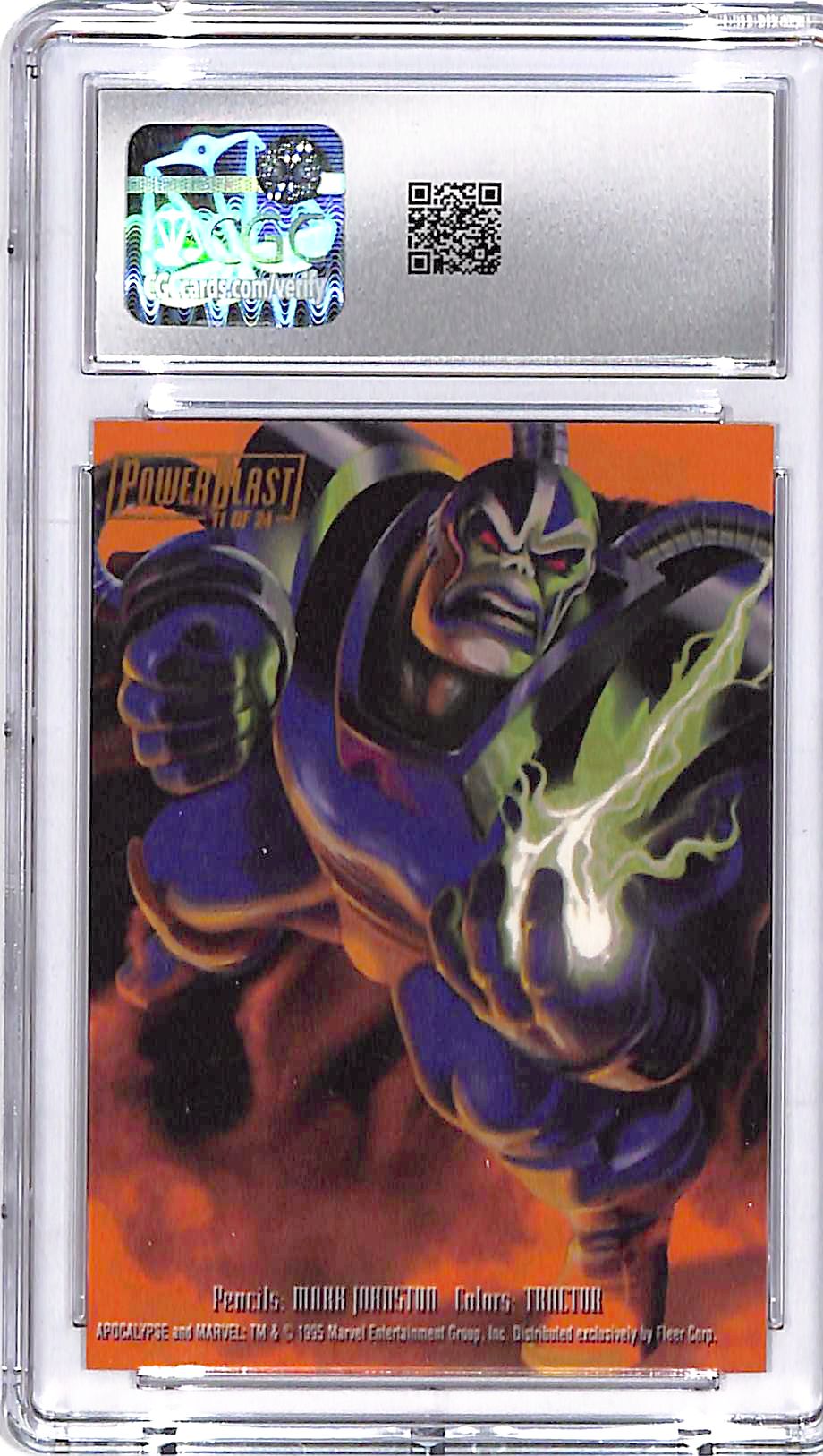1995 Fleer Flair 95 Marvel Annual Apocalypse Power Blast #11 CGC 9.5