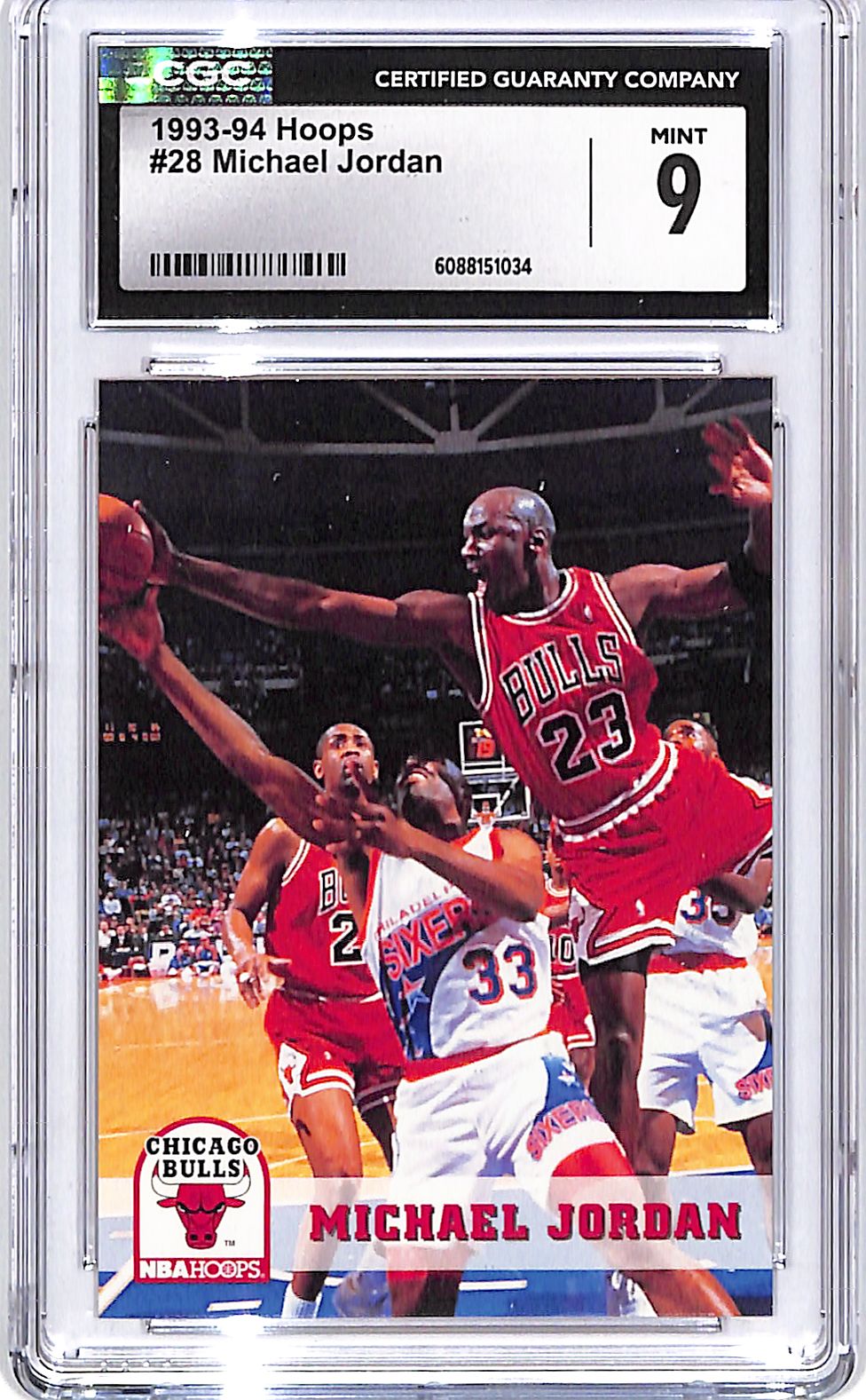 1993-94 Hoops Michael Jordan #28 CGC 9 Bulls