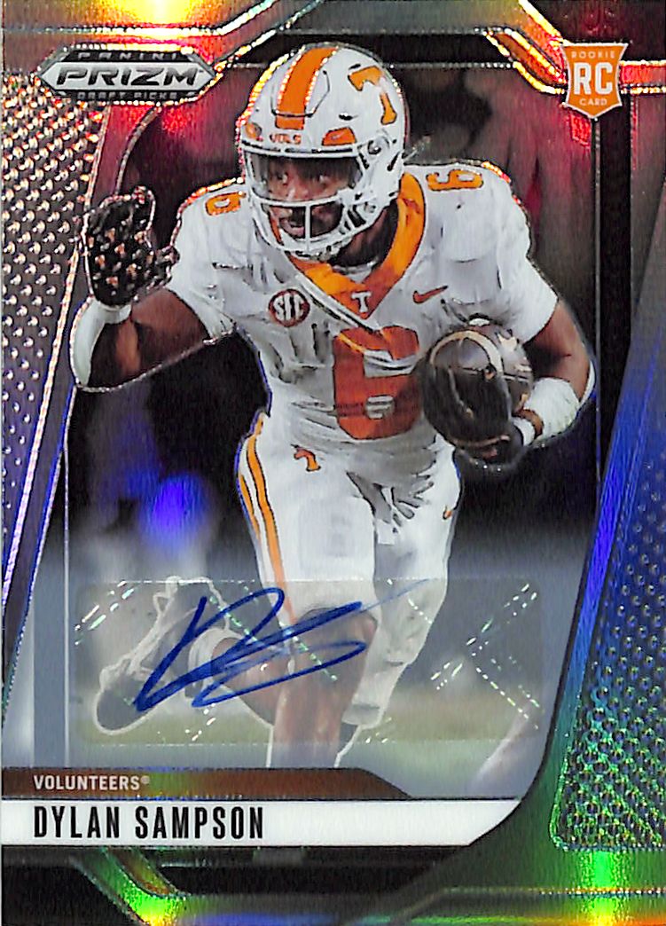 2025 Prizm Draft Picks Dylan Sampson Auto Autograph Rookie RC Silver Tennessee