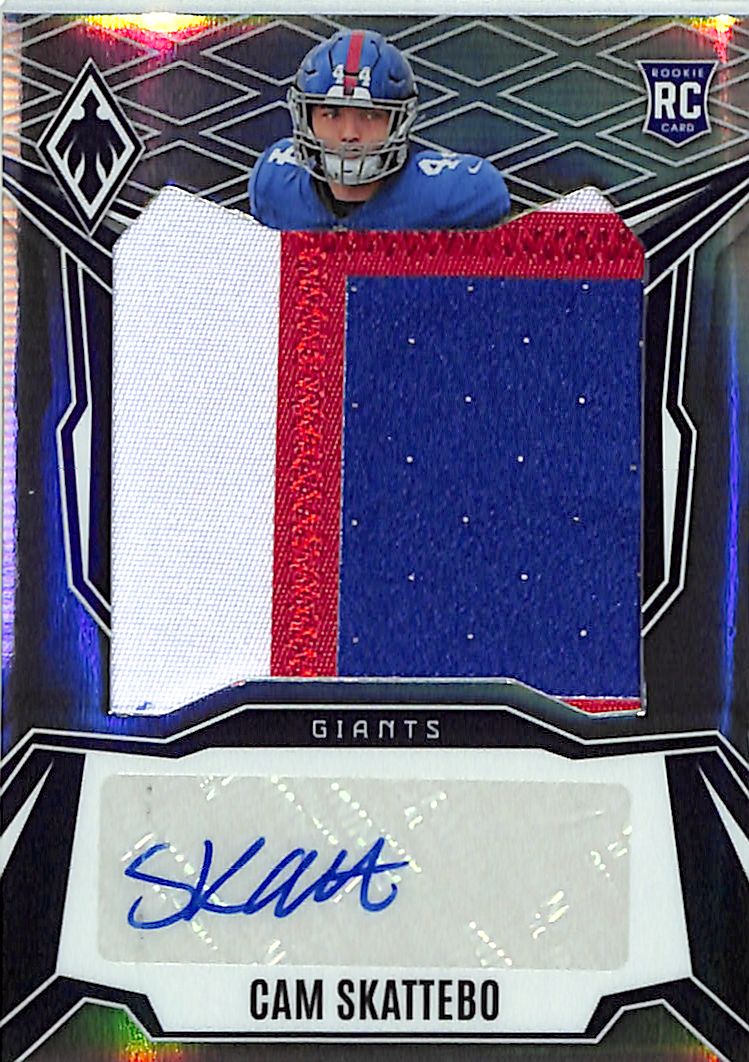 2025 Phoenix Cam Skattebo Auto Autograph Rookie RC Patch Jersey RPA /149 Giants