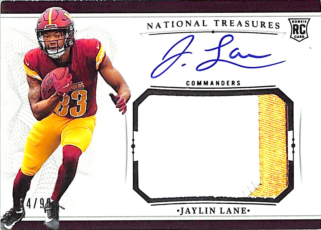 2025 National Treasures Jaylin Lane Auto Autograph Rookie RC Patch Jersey /99 RPA