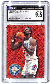 1994-95 David Robinson Fleer NBA All-Stars #24 CGC Mint Plus 9.5