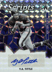 2020 Mosaic YA Tittle Auto Autograph Scripts Giants