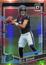2023 Donruss Optic CJ Stroud Rated Rookie RC Fire Emoji Texans