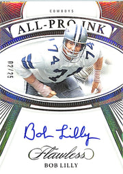 2024 Flawless Football Bob Lilly Auto Autograph All Pro Ink /25 Cowboys