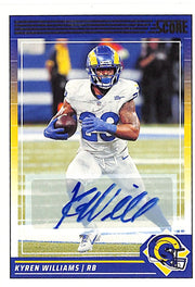 2024 Score Kyren Williams Auto Autograph Rams