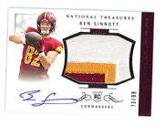 2024 National Treasures Ben Sinnott Auto Autograph Rookie RC Patch Jersey RPA /99 Commanders