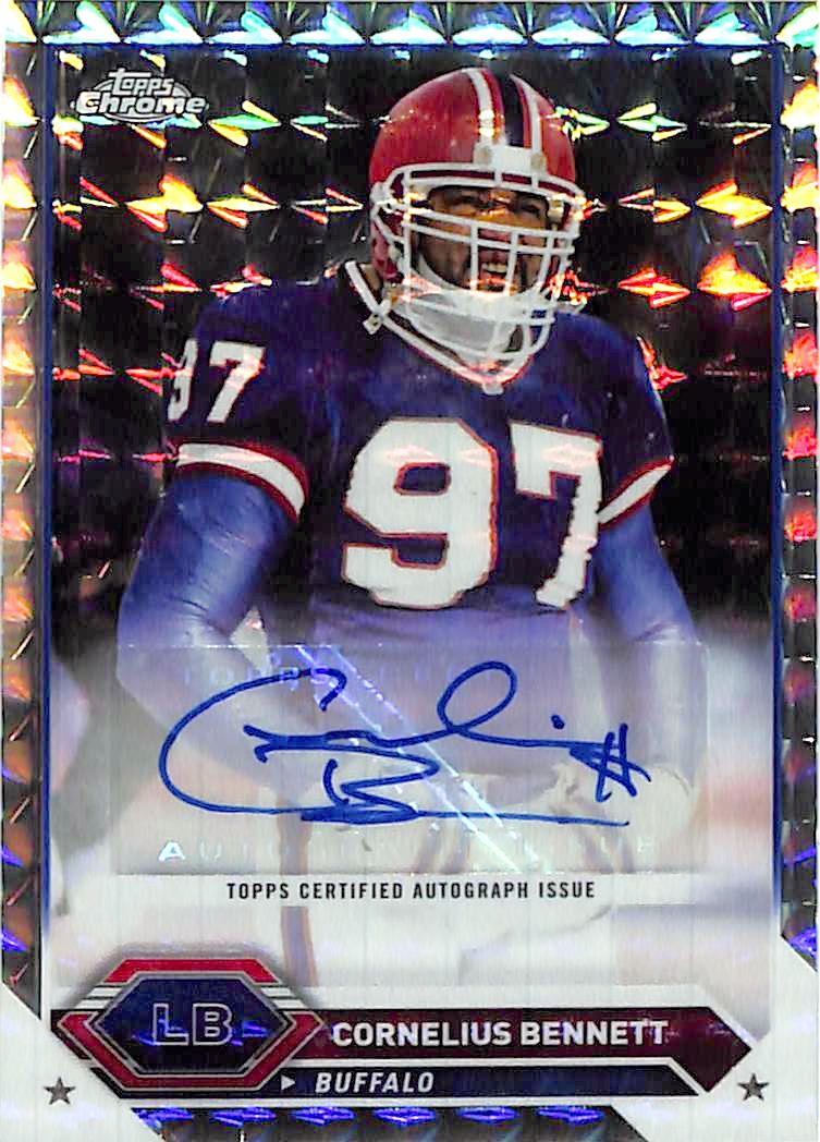 2023 Topps Composite Cornelius Bennett Auto Autograph Chrome Geometric Bills