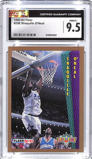 1992-93 Fleer Shaquille O'Neal Rookie RC #298 CGC 9.5 Magic