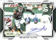 2024 National Treasures Braelon Allen Auto Autograph Rookie RC /99 Jets