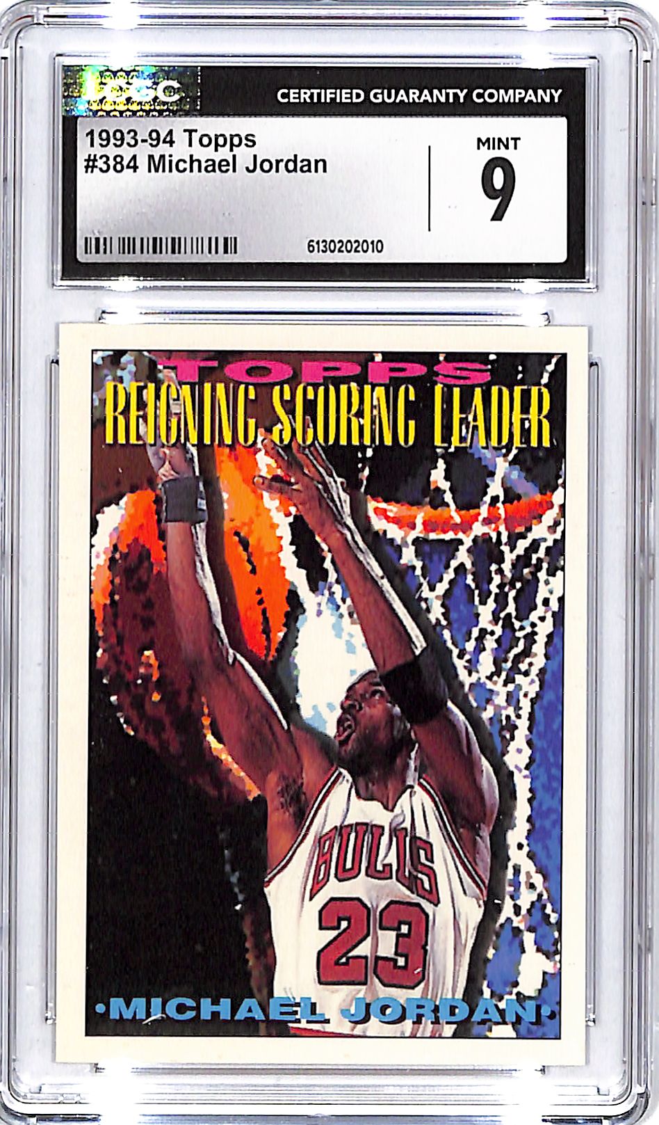 1993-94 Topps Michael Jordan #384 CGC 9 Bulls