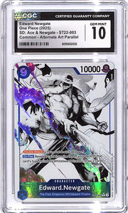 One Piece SD Ace & Newgate ST22 Edward Newgate 003 Alternate Art CGC 10