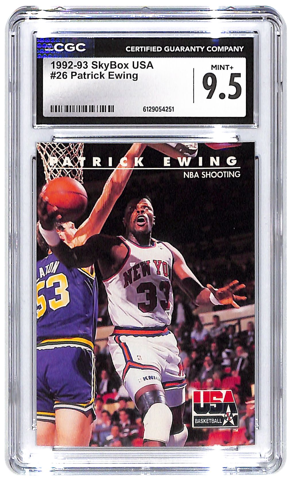 1992-93 Patrick Ewing Skybox USA #26 CGC Mint Plus 9.5