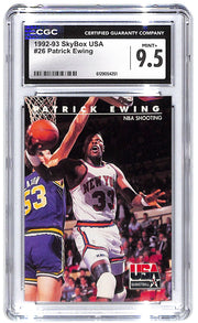 1992-93 Patrick Ewing Skybox USA #26 CGC Mint Plus 9.5