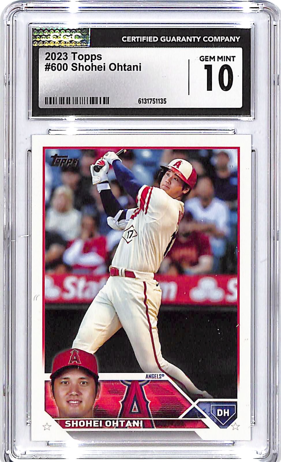 2023 Topps Shohei Ohtani #600 CGC 10 Angels