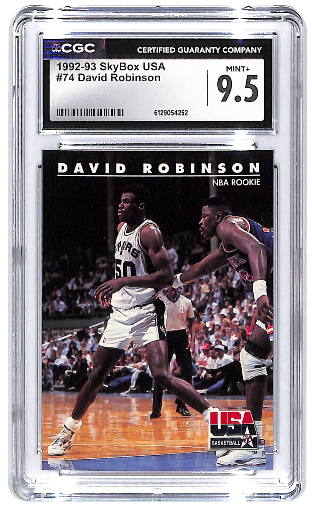 1992-93 David Robinson Skybox USA #74 CGC Mint Plus 9.5