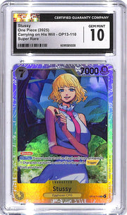 One Piece Carrying on His Will OP13 Stussy 110 CGC 10
