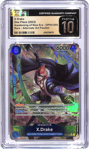 One Piece Awakening of New Era OP05 X Drake 055 Alternate Art CGC 10