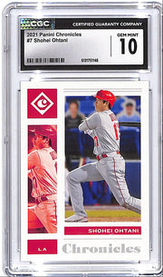 2021 Chronicles Shohei Ohtani #7 CGC 10 Angels