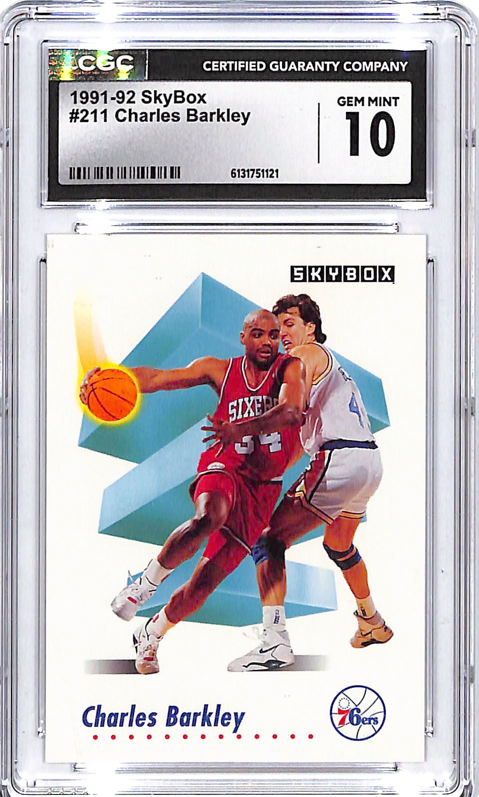 1991-92 Skybox Charles Barkley #211 CGC 10 76ers