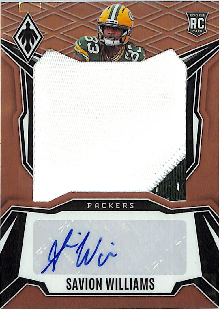 2025 Phoenix Savion Williams Auto Autograph Rookie RC Patch Jersey Bronze /199 Pandora RPA