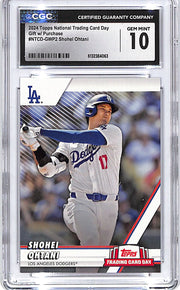2024 Topps National Trading Card Day Shohei Ohtani CGC 10 Dodgers