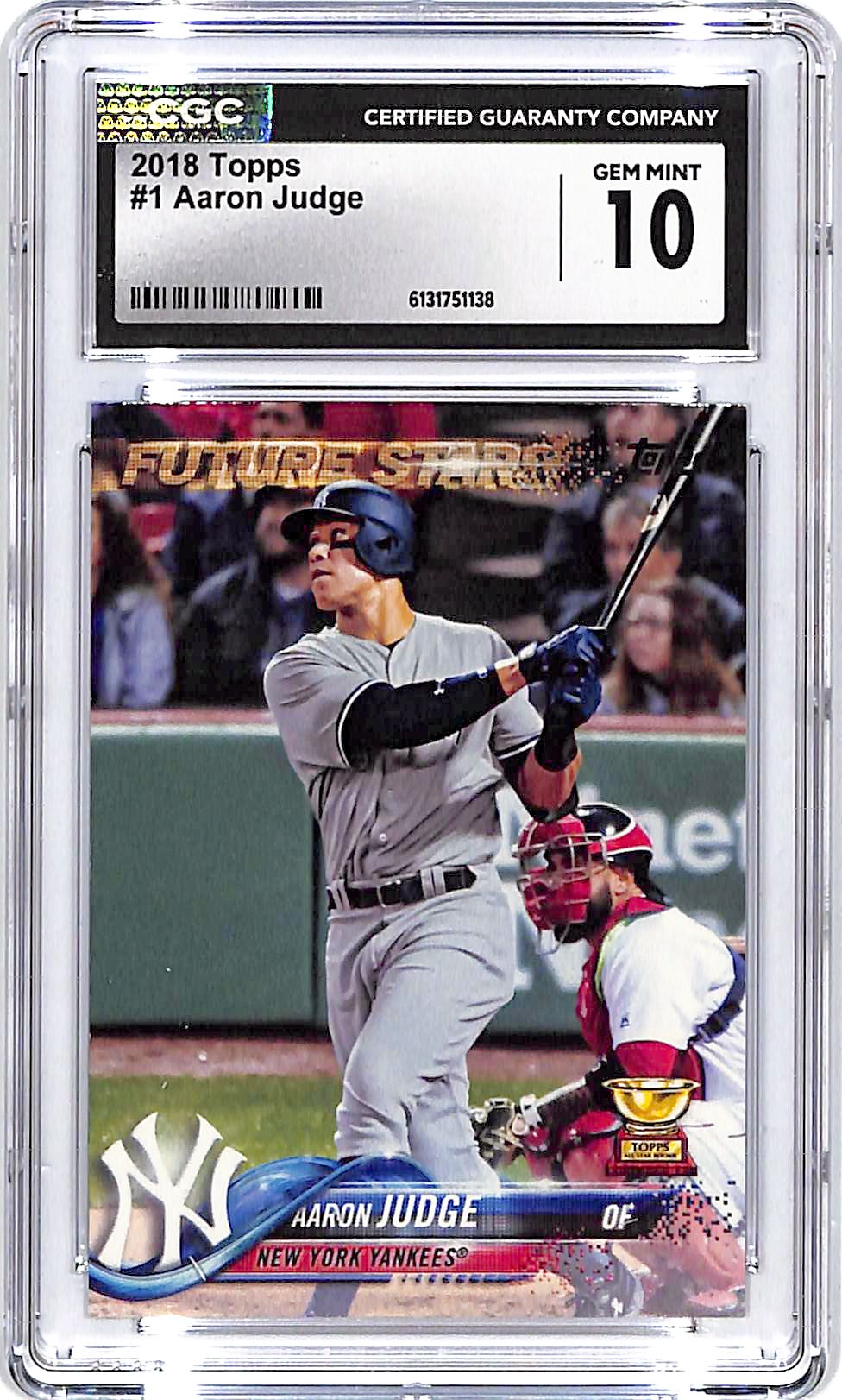 2018 Topps Aaron Judge #1 CGC 10 Yankees
