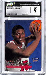 1999-00 Fleer Ultra Ron Artest Rookie RC #146 CGC 9 Bulls