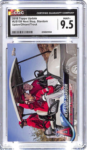 2018 Topps Update Shohei Ohtani Mike Trout Next Stop Stardom Rookie RC CGC 9.5 US158
