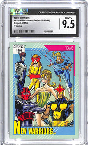 1991 Impel Marvel Universe Series New Warriors #156 Teams CGC 9.5