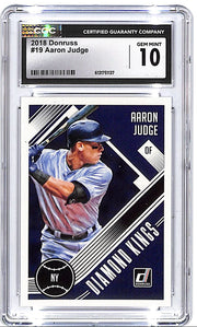 2018 Donruss Aaron Judge Diamond Kings #19 CGC 10 Yankees